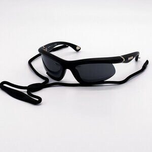 NEW BURBERRY SUNGLASSES BLACK UNISEX BE4462 3452/87 BE4462 345287 FABRIC CHAIN